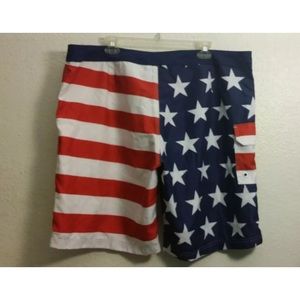 loudmouth american flag shorts